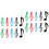 20Pièces Pinces Colorées Pour Partitions Clip Support Notes De 4