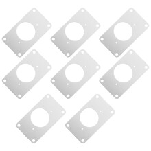 16Pièces Kit Réparation Charnières Portes Meubles Inox Argenté