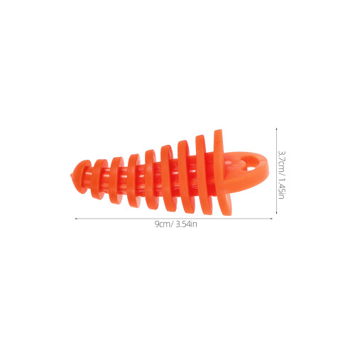 2Pièces Bouchons D'échappement Orange En Caoutchouc Durable 1