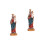 2Pièces Figurine Résine Décor Maison Couleurs Vives 6