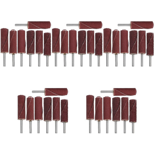 35Pièces Kit Ponçage Cylindrique Portable Rouge Pour 2