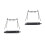 2Pièces Support Camping Aluminium Noir Extérieur 4