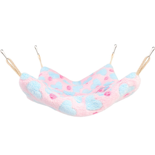 Soft Pink Suspended Hamster Bed Cozy Chinchilla Accessory