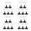 20Pcs Stable PVC Iron Doll Stand Support Multifunctional Display Rack 7
