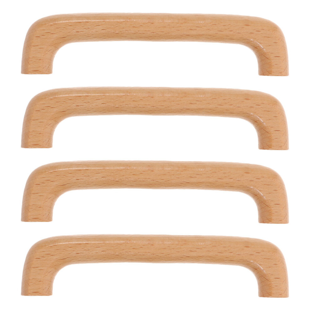 16Pcs Solid Wood Drawer Pulls Khaki Cabinet Handles For Home Furniture 3641920428252