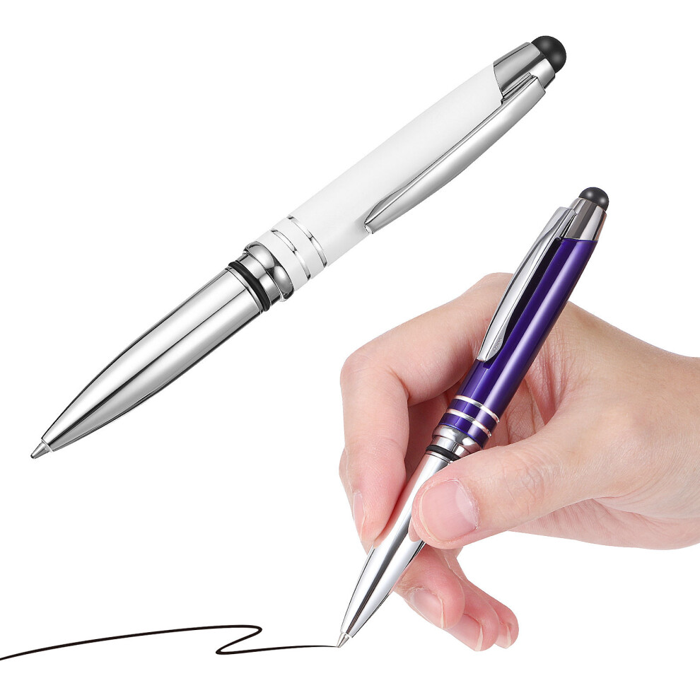 10Pcs Touch Capacitive Stylus Pens With Ballpoint And Led Metal Light 3641285554207