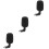 3Pcs Handheld Miniature Microphone Black for Singing and Recording 5