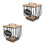 2Pcs Kitchen Coffee Pod and Filter Storage Basket with Wood Lid 4
