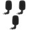 3Pcs Handheld Miniature Microphone Black for Singing and Recording 3