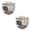 2Pcs Kitchen Coffee Pod and Filter Storage Basket with Wood Lid 7