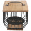 2Pcs Kitchen Coffee Pod and Filter Storage Basket with Wood Lid 2
