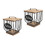 2Pcs Kitchen Coffee Pod and Filter Storage Basket with Wood Lid 8