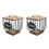 2Pcs Kitchen Coffee Pod and Filter Storage Basket with Wood Lid 9