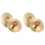 4Pièces Cymbales À Main Dorées Percussion Pour Enfants Jouets 4