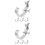 8Pcs Silver Aluminum Truss Light Hooks Sturdy Stage Clamp Clips 7