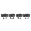 3pcs Tv Remote Holder Wall Mount Storage Box Self-Adhesive Wall Storage Rack Home Use 10