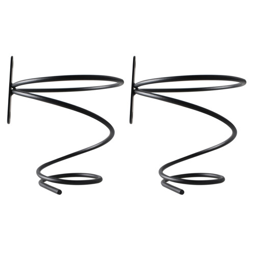6Pcs Black Iron Wall Mounted Wine Holder for Bar and Kitchen