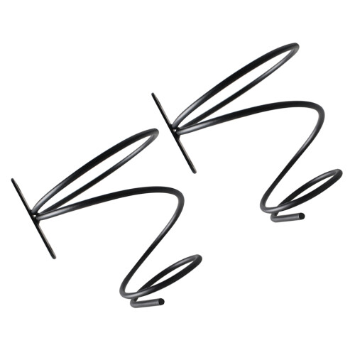 6Pcs Black Iron Wall Mounted Wine Holder for Bar and Kitchen 2