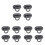 3pcs Tv Remote Holder Wall Mount Storage Box Self-Adhesive Wall Storage Rack Home Use 2