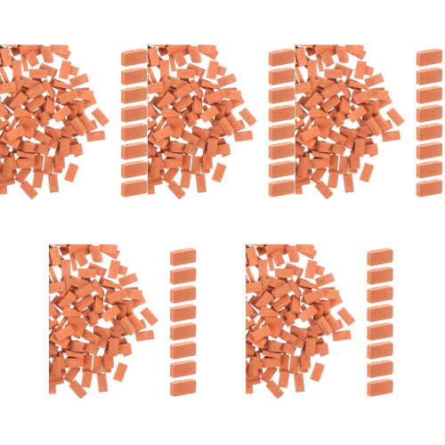 1000Pcs Orange Simulation Mini Bricks for DIY Sand Table and Kids Play 2