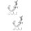8Pcs Silver Aluminum Truss Light Hooks Sturdy Stage Clamp Clips 9