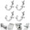 8Pcs Silver Aluminum Truss Light Hooks Sturdy Stage Clamp Clips 11