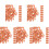 1000Pcs Orange Simulation Mini Bricks for DIY Sand Table and Kids Play 2