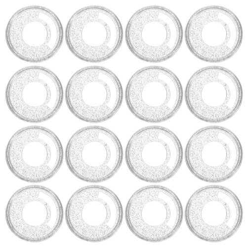 200Pièces Petits Disques De En Plastique Blancs Pour