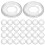 200Pièces Petits Disques De En Plastique Blancs Pour 2