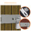 2St Rvs Hasp Lock Voor Slaapkamer Garage Veiligheid 4