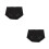 2Pcs Black Seamless Women Underpants Stretchy Comfortable Nylon 6