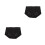 2Pcs Black Seamless Women Underpants Stretchy Comfortable Nylon 7