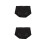 2Pcs Black Seamless Women Underpants Stretchy Comfortable Nylon 5