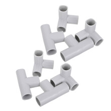 24Pcs Light Grey Plastic Baby Playpen T Joints Safety Gate Connectors