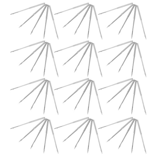 400Pcs Heavy Duty Silver Sewing Needles for Canvas and Jeans 2