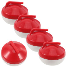25St Kinder Mini Curlingballen Tafelspel Rood Kunststof Indoor