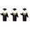3Pièces Toges Multicolores Enfants , Doctorat, Cosplay 4