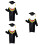 3Pièces Toges Multicolores Enfants , Doctorat, Cosplay 7
