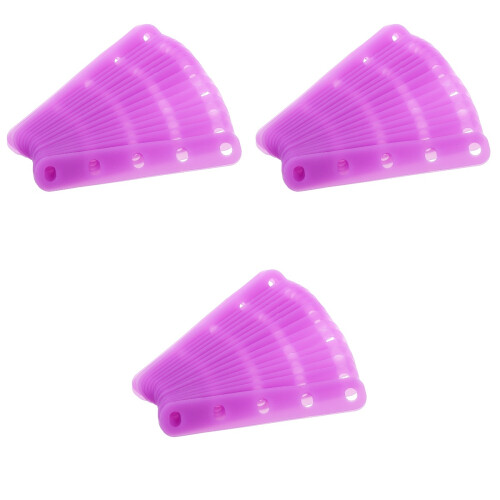 60St Siliconen Haarbands Voor Permanent Krullen, Paars, Elasticiteit 2