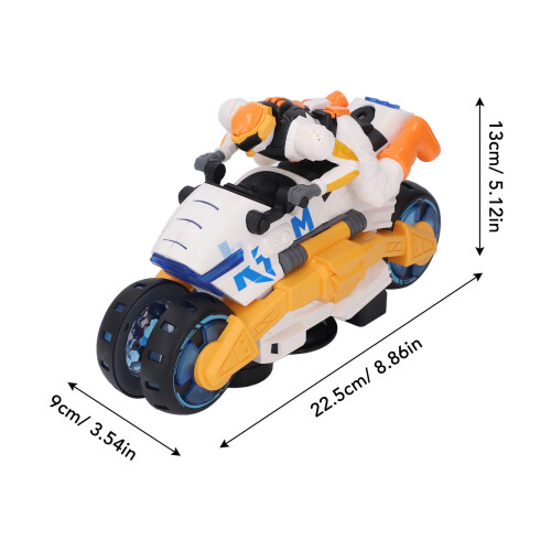 360 Rotating Battery-Powered Stunt Motorcycle Toy | ABS Material 1