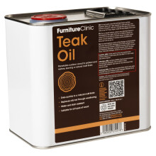 Teak Oil For Wood - 2.5L - Restore & Prevent Drying of Indoor & Outdoor Wooden Garden Furniture - Quick Drying Restorer & Protector Treatment, Natural