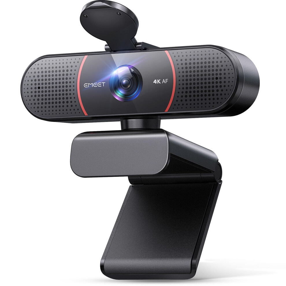 Emeet C960 4K Webcam For Pc, 4K Uhd Sony Sensor, Tof Auto Focus, Dual Ai Noise-Cancelling Mics, Auto Correction, 66? Fov, Plug&Play Webcam With Light 8000003777390