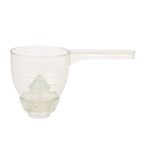 Cucharón medidor con escala - ABS blanco 1