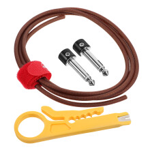 5Ensembles Câbles De Guitare Pro Métal Noise Reduction Multi