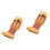2Pièces Archery 3 Doigts Protection Cuir 4
