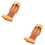 2Pièces Archery 3 Doigts Protection Cuir 6