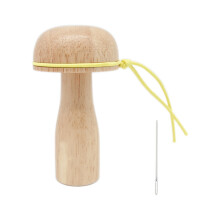 1Ensemble Outil De Couture Bois Léger Forme Champignon Pour Vêtements