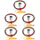 5Ensembles Câbles De Guitare Pro Métal Noise Reduction Multi 6