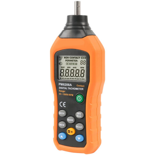 1Pièces Mesureur Tachymètre ABS Orange Fonction Complète
