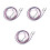 3Pièces Pinces Rose Nylon Pour Enfants Sangles Ajustables Hiver 7